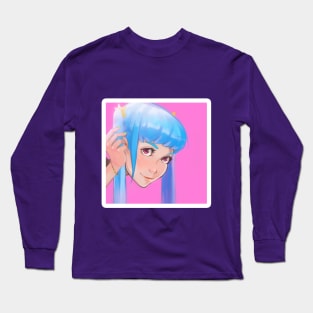 Blue Pigtails Long Sleeve T-Shirt